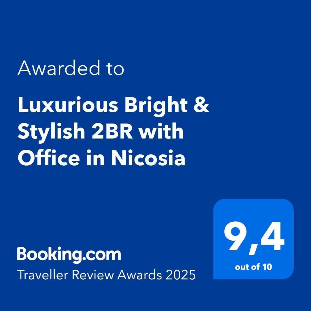 Luxurious Bright & Stylish 2Br With Office In Nicosia Lejlighed Eksteriør billede